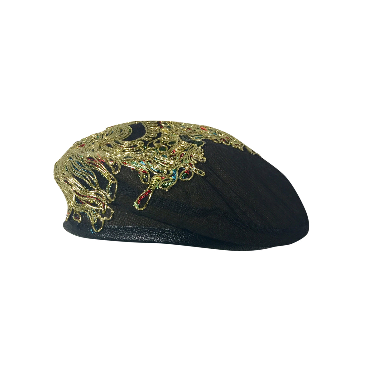 ●ANOETIC● GOLD LOGO BASIC BERET_BLACK Brand New Deadstock Black Kangol Beret Hat / Kangol Flat Cap