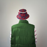 The Plaid Bucket Hat with Fur Piping